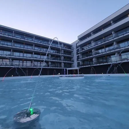 公寓 Ostseetraum - Pool, Sauna, Jacuzzi, 2 Bikes, Spielplatz, Apartments *